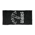 Black Cotton-Poly Beach Towel – Graves & Waves